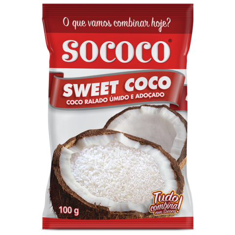 Imagem de Coco Flocos Sweet Úmido e Adoçado 100g - SOCOCO